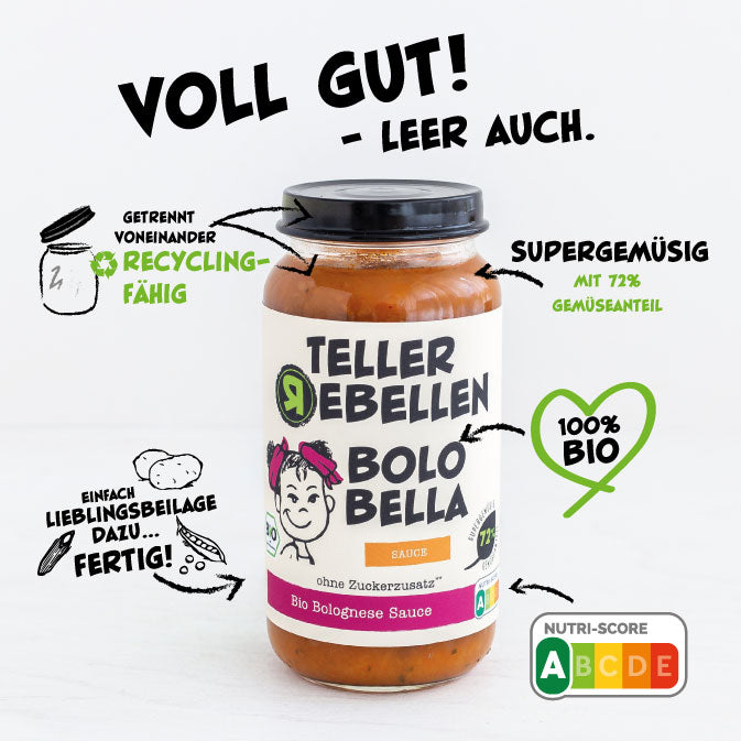 Bolo Bella - Bio Bolognese Sauce - speziell für Kinder - USPs