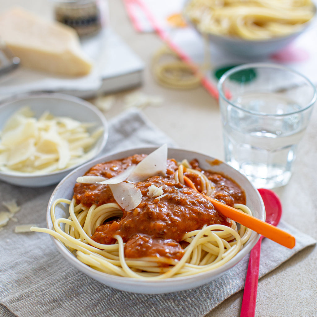 TellerRebellen - Bolo Ben - Bio vegetarische Bolognese Sauce - Serviervorschlag