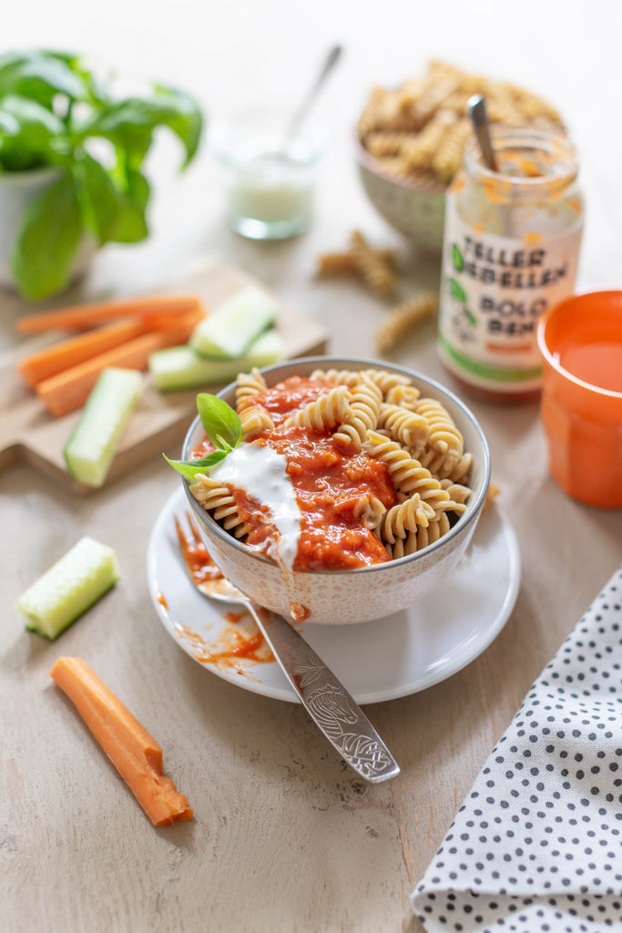 TellerRebellen - Probierpaket - Starterpack- Serviervorschlag Bolognese