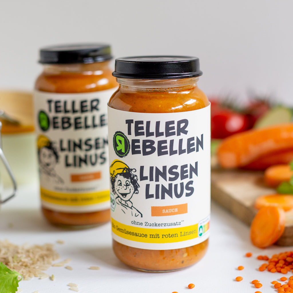 TellerRebellen - Linsen Linus - Bio Gemüsesauce mit roten Linsen - Produktabbildung
