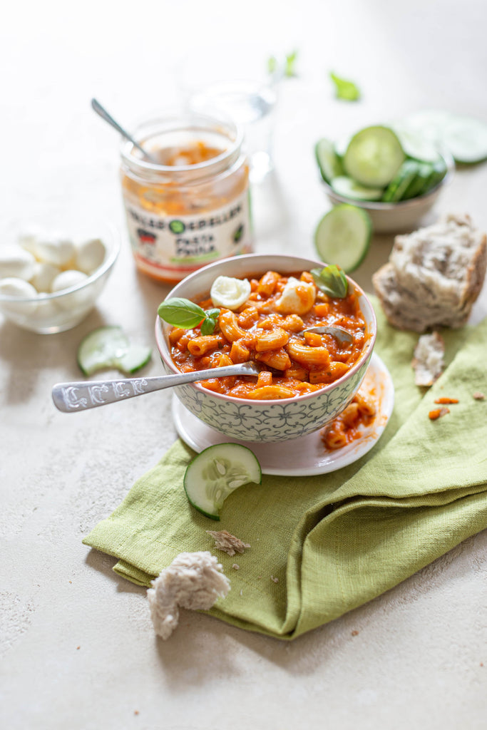 TellerRebellen - Veggie Box - Vegetarisch - Serviervorschlag Pasta